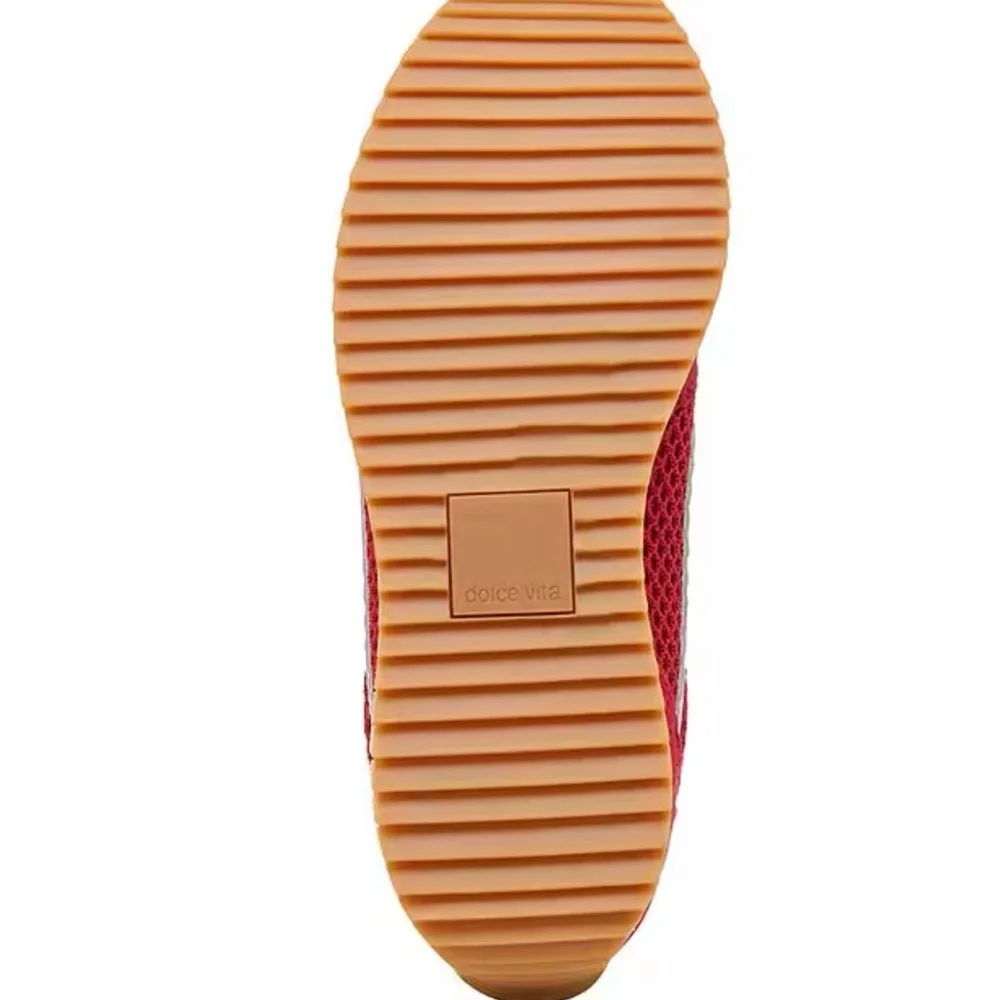 Dolce Vita Scarlet and Ivory Sneakers - Picture 6 of 7